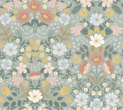 product image for Bramble Garden Sage Peel & Stick Wallpaper by York Wallcoverings 63