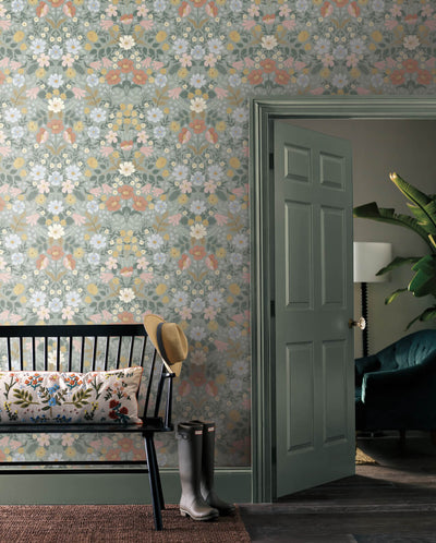 product image for Bramble Garden Sage Peel & Stick Wallpaper by York Wallcoverings 3