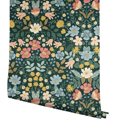 product image for Bramble Garden Emerald Peel & Stick Wallpaper by York Wallcoverings 80