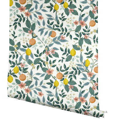 product image for Citrus Grove White Peel & Stick Wallpaper by York Wallcoverings 5