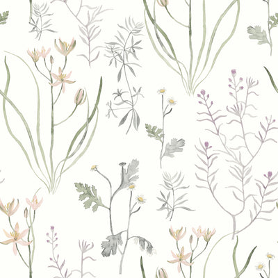 product image for Alpine Botanical Peel & Stick Wallpaper in Lavender 99