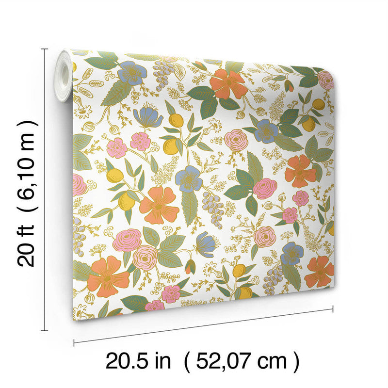 media image for Colette Peel & Stick Wallpaper in Rose Multi 294