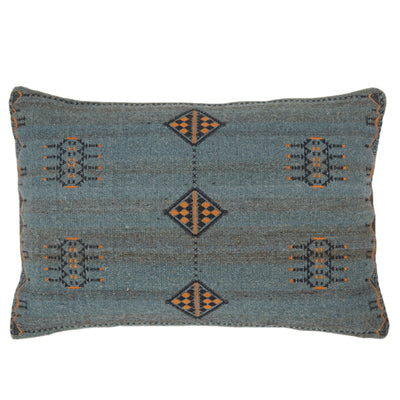 product image of Tanant Tribal Pillow in Dark Blue & Gold by Jaipur Living 594