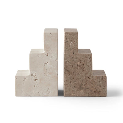 product image for travertine limestone bookend by printworks pw00549 1 85