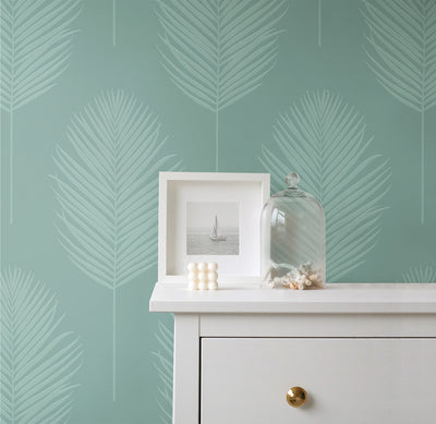 product image for Palm Leaf Paintable Wallpaper by Seabrook Wallcoverings 54