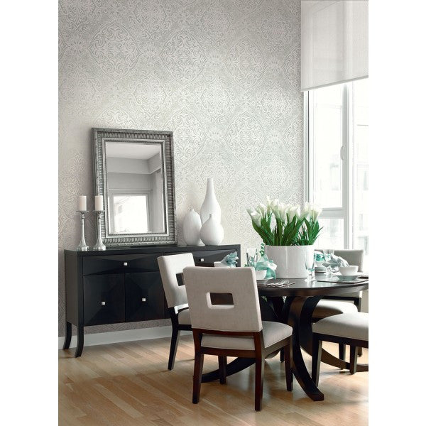 media image for Palladium Damask Wallpaper by Seabrook Wallcoverings 21