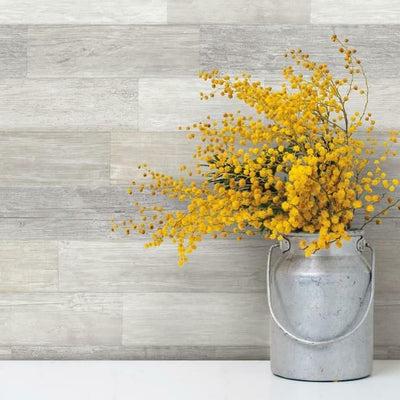 product image for Pallet Board Wallpaper in Bleached from the Simply Farmhouse Collection by York Wallcoverings 50