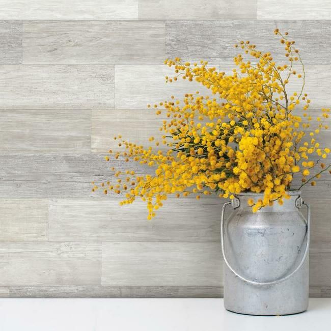 media image for Pallet Board Wallpaper in Bleached from the Simply Farmhouse Collection by York Wallcoverings 239