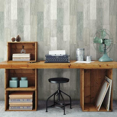 product image for Pallet Board Wallpaper in Bleached from the Simply Farmhouse Collection by York Wallcoverings 86