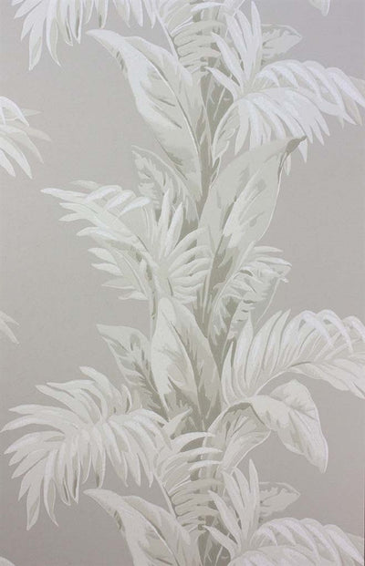 product image of Palmetto Wallpaper in Grey and Ivory by Nina Campbell for Osborne & Little 569