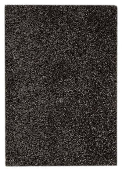 product image for Palo Collection Hand Woven Polyester Area Rug in Black design by Mat the Basics 80