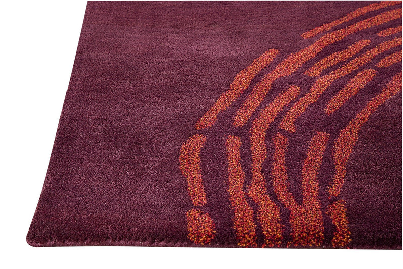 media image for Pamplona Collection Hand Tufted Wool Area Rug in Plum design by Mat the Basics 239
