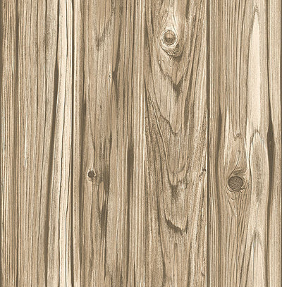 product image for Paneling Brown Wide Plank Wallpaper from the Essentials Collection by Brewster Home Fashions 40