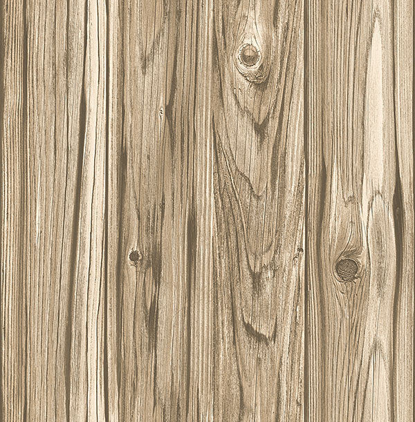 media image for Paneling Brown Wide Plank Wallpaper from the Essentials Collection by Brewster Home Fashions 24