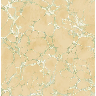 product image of Patina Marble Wallpaper in Beige and Green by Seabrook Wallcoverings 574