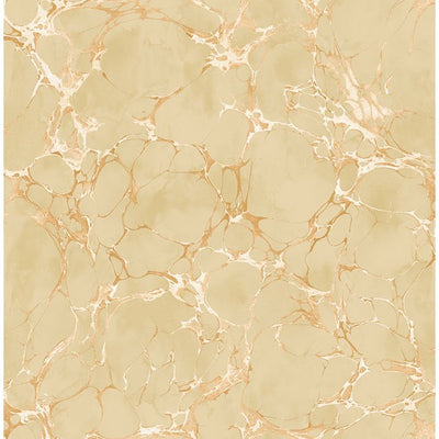 product image for Patina Marble Wallpaper in Gold and Neutrals by Seabrook Wallcoverings 21