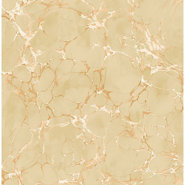 media image for Patina Marble Wallpaper in Gold and Neutrals by Seabrook Wallcoverings 268