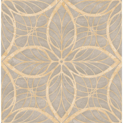 product image for Patina Wallpaper in Silver and Tan by Seabrook Wallcoverings 11