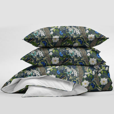 product image for Peacock Print Teal/Navy Bedding 2 99