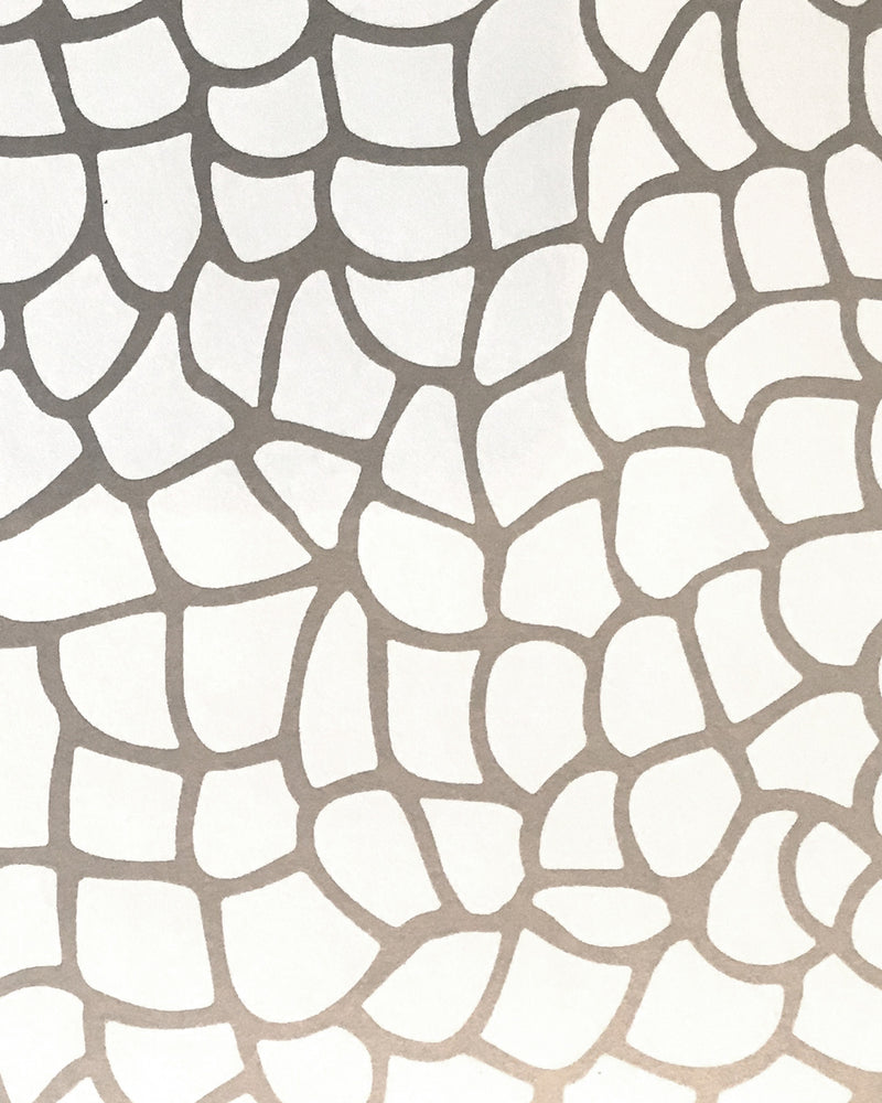 media image for Peel Wallpaper in Silver design by Jill Malek 210