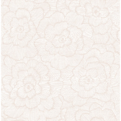 product image of Periwinkle Textured Floral Wallpaper in Pink from the Pacifica Collection by Brewster Home Fashions 518