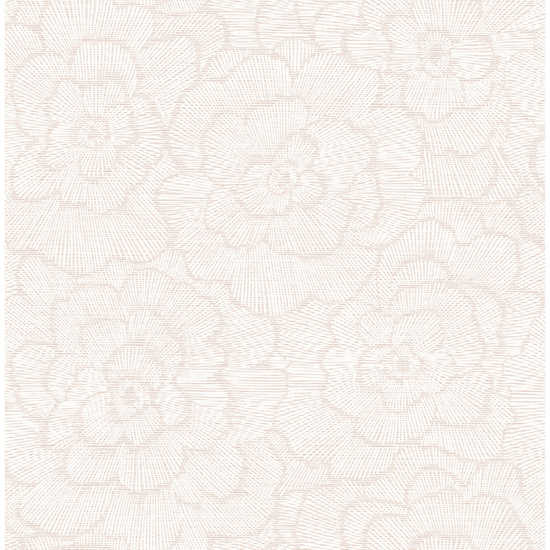 media image for Periwinkle Textured Floral Wallpaper in Pink from the Pacifica Collection by Brewster Home Fashions 279