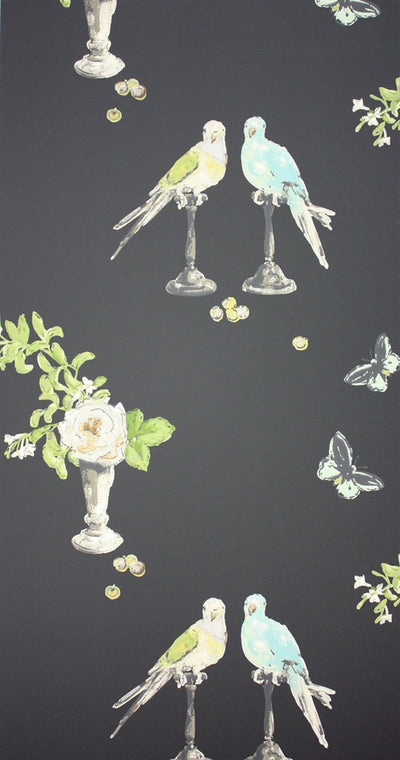 product image of Perroquet Wallpaper in Dark Multi by Nina Campbell for Osborne & Little 594