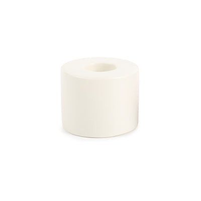 product image for petite ceramic taper holder in matte white 2 10