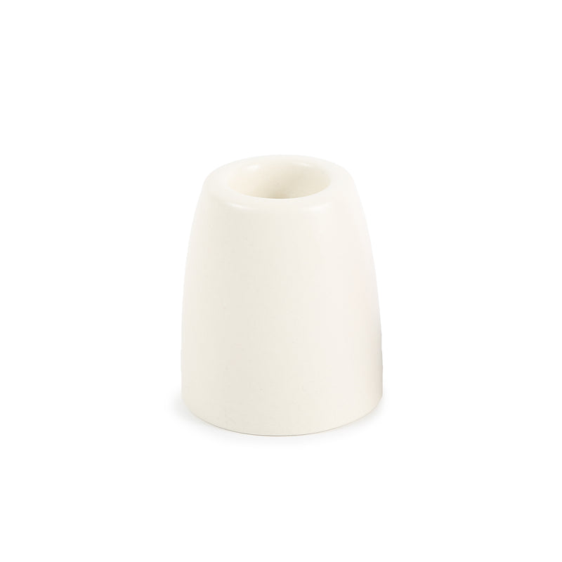 media image for petite ceramic taper holder in matte white 3 279