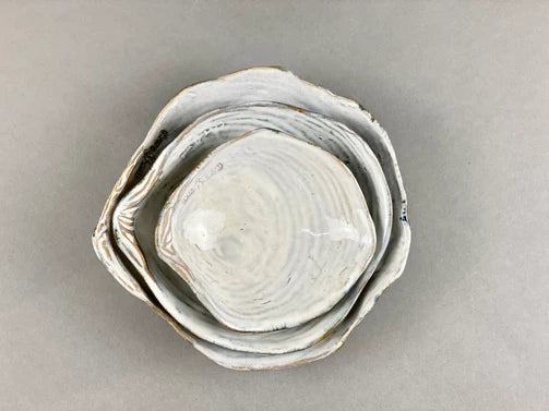 media image for yarnnakarn oceanology shell dish blue glaze small 2 295