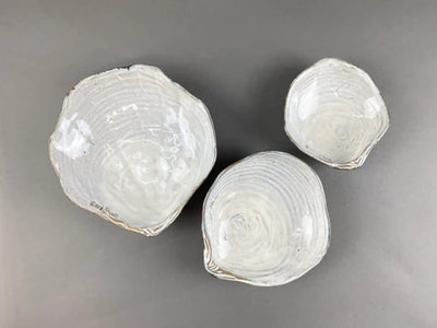 product image for yarnnakarn oceanology shell dish blue glaze small 4 6