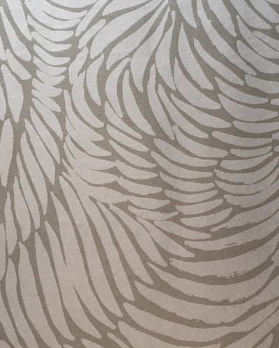 product image of sample plume wallpaper in pewter design by jill malek 1 568