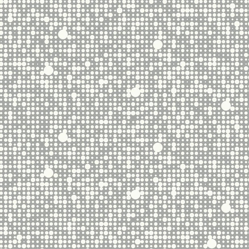 media image for Polka Dot Peel & Stick Wallpaper in Grey by RoomMates for York Wallcoverings 257