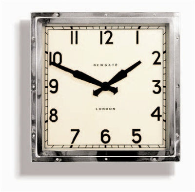 product image of Quad Wall Clock in Chrome design by Newgate 

 516