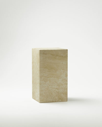 product image for plinth rectangle block marble table b22 slm 4 12