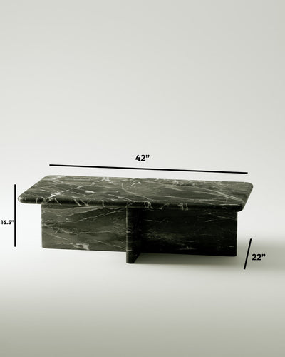 product image for plinth large rectangular marble coffee table csl4215s slm 17 8