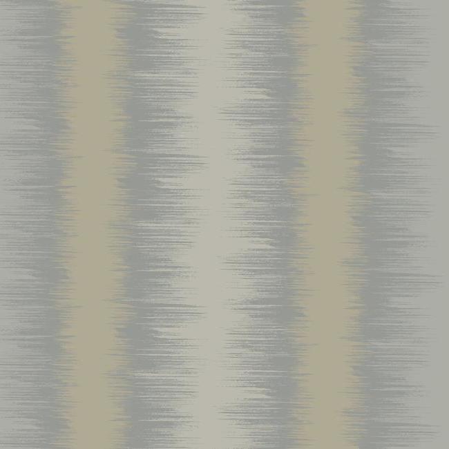 Shop Sample Quill Stripe Wallpaper in Dark Grey from the Botanical