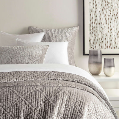 product image of parisienne velvet grey quilt by annie selke pc1441 fq 1 576