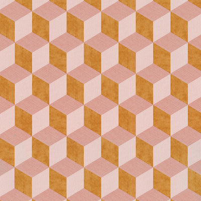collection picture for 3-Dimensional Bold Cube Pink and Orange Wallpaper by Walls Republic 87