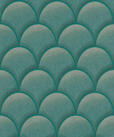 product image of 3-Dimensional Metallic Hills Green Wallpaper by Walls Republic 553