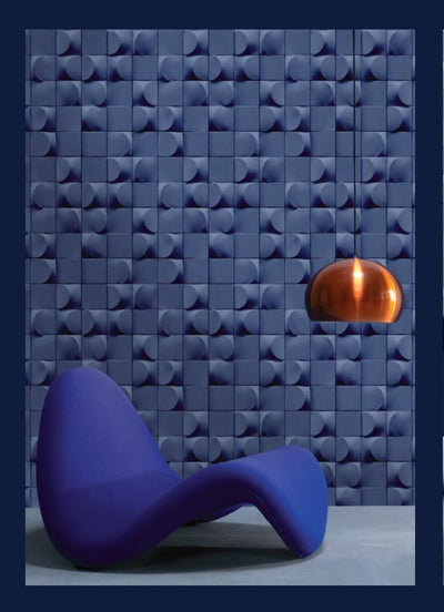 product image for Affinity 3D Blocks Geometric Wallpaper in Blue 85