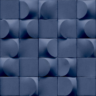 product image for Affinity 3D Blocks Geometric Wallpaper in Blue 86