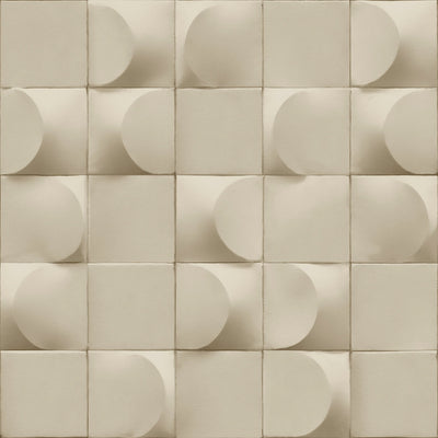 product image of Affinity 3D Blocks Geometric Wallpaper in Beige 564
