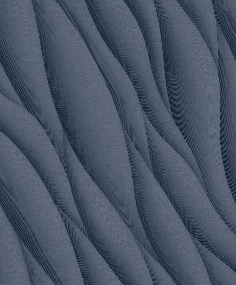 media image for Affinity 3D Ocean Waves Wallpaper in Petrol 289