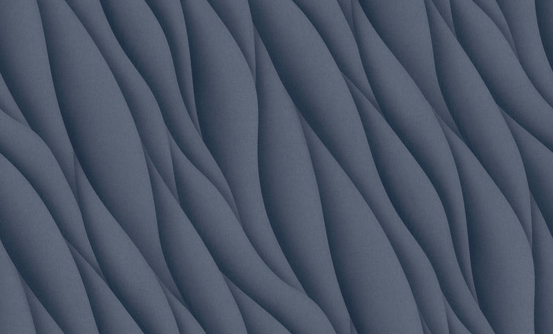 media image for Affinity 3D Ocean Waves Wallpaper in Petrol 236
