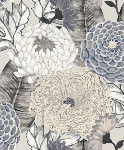 product image of Breeze Bold Floral Blossoms in Grey 534