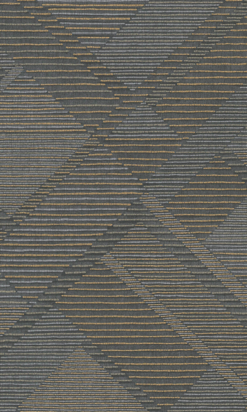 media image for Asperia Horizontal Stripes Geometric Wallpaper in Blue 249