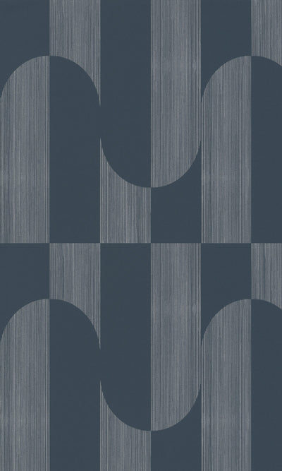 product image for Asperia Retro Funky Geometric Wallpaper in Blue 93