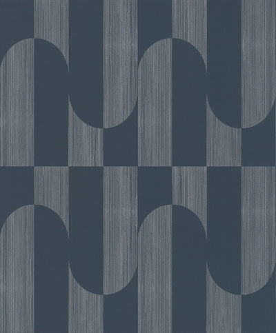 product image for Asperia Retro Funky Geometric Wallpaper in Blue 86