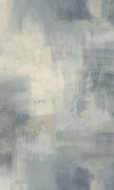 product image of Asperia Plain Concrete Textured Wallpaper in Blue 589